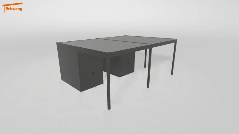 #DE Schweng Flachdachcarport C600+ (ID pbq58y) #MTG