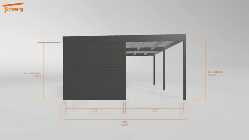 #DE Schweng Flachdachcarport C600+ (ID pbq58y) #MTG