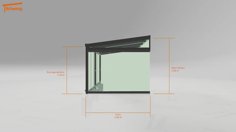 #AT Schweng Terrassenüberdachung S400 (ID mjrk59)