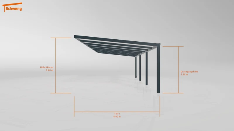 #DE Schweng Terrassenüberdachung S400 (ID jjr7q9)