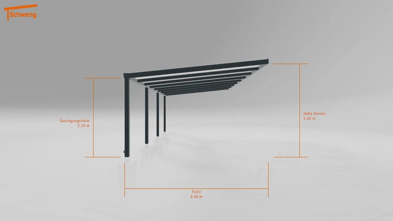 #DE Schweng Terrassenüberdachung S400 (ID jjr7q9)