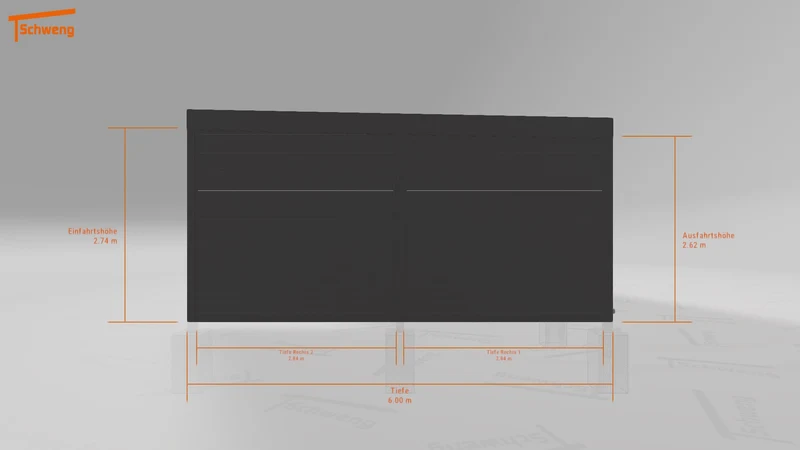#DE Schweng Flachdachcarport C600 (ID 775d4q) #MTG