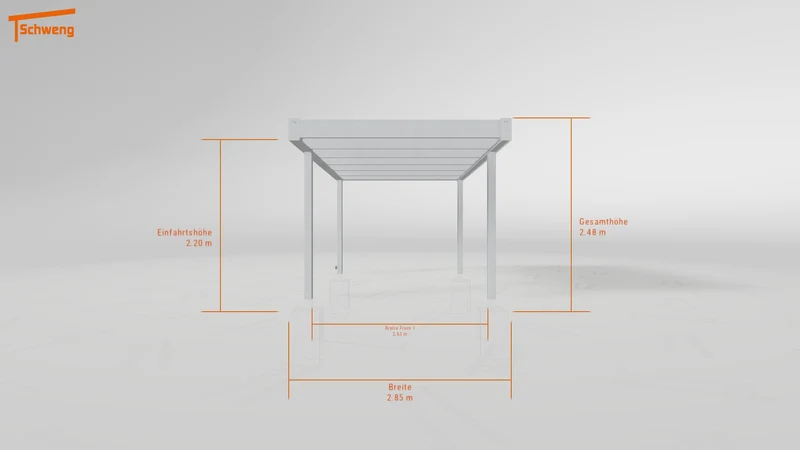 #DE Schweng Flachdachcarport C600+ (ID k2rqvq) #MTG