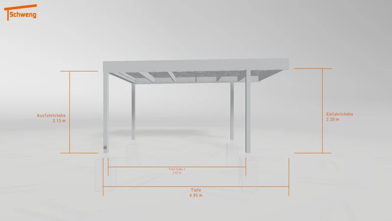 #DE Schweng Flachdachcarport C600+ (ID k2rqvq) #MTG