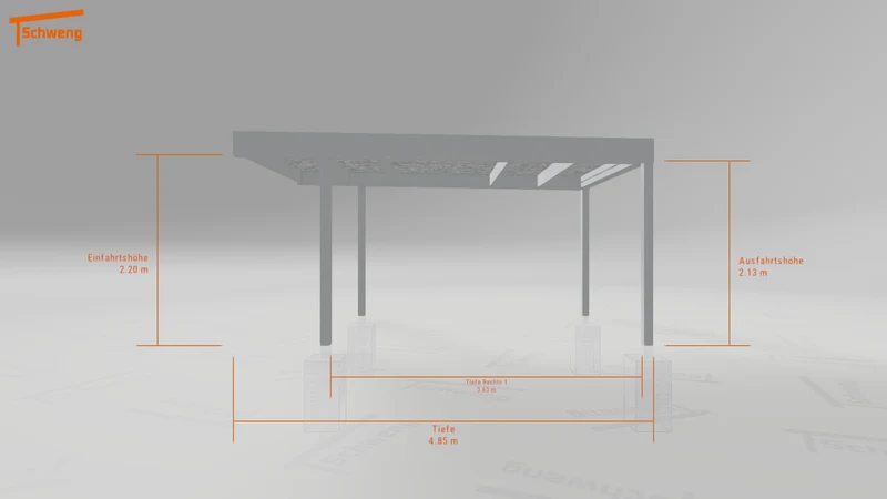 #DE Schweng Flachdachcarport C600+ (ID k2rqvq) #MTG