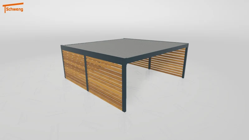 #DE Schweng Flachdachcarport C600+ (ID k2rw95)