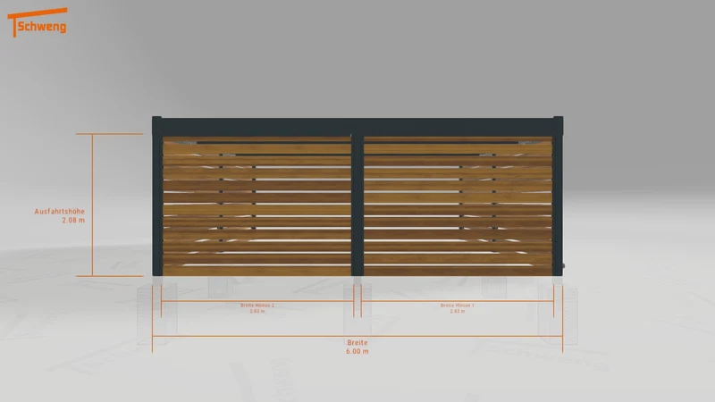 #DE Schweng Flachdachcarport C600+ (ID k2rw95)