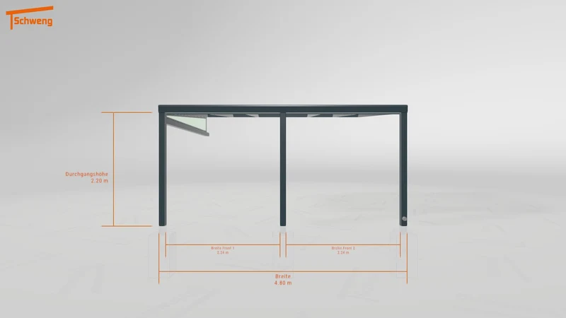 #DE Schweng Terrassenüberdachung S400 (ID zbxrj4)