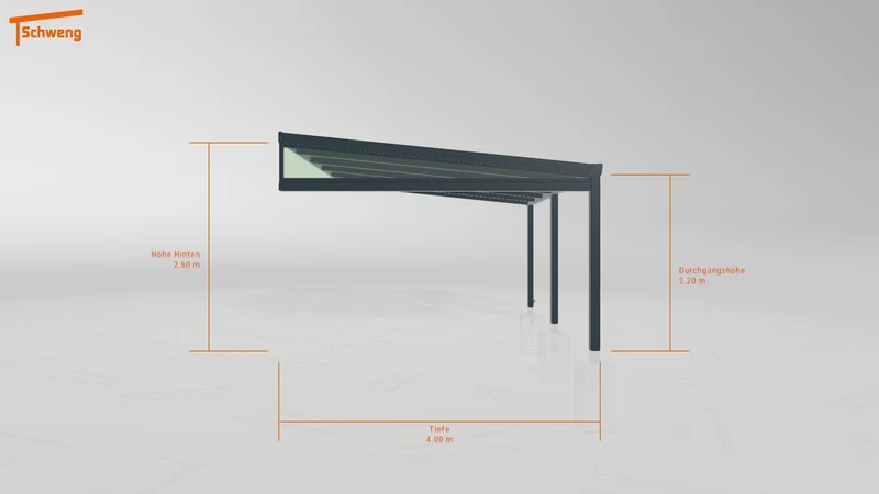 #DE Schweng Terrassenüberdachung S400 (ID zbxrj4)