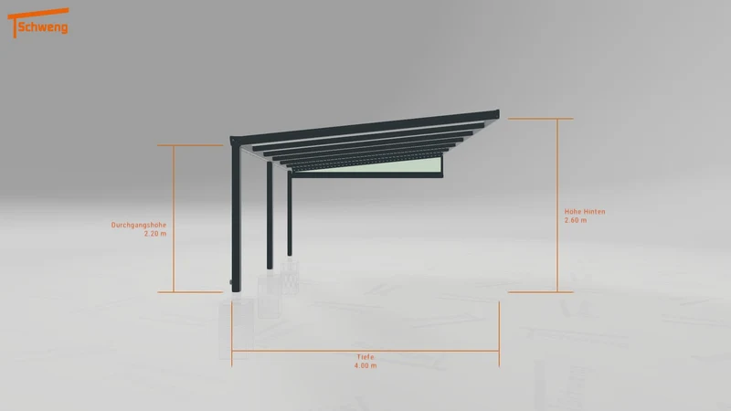 #DE Schweng Terrassenüberdachung S400 (ID zbxrj4)