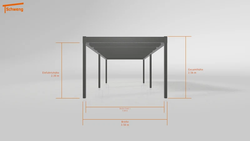 #AT Schweng Flachdachcarport C600 (ID 9wxr98)