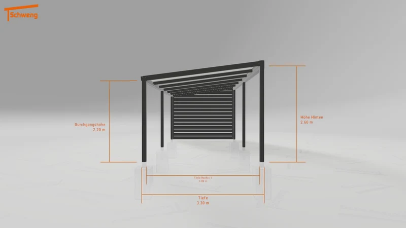 #DE Schweng Pultdachcarport S350 (ID dvzd2b) #MTG