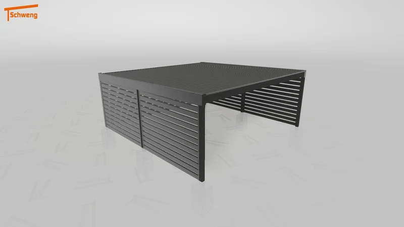 #DE Schweng Flachdachcarport C600+ (ID qd29xk)