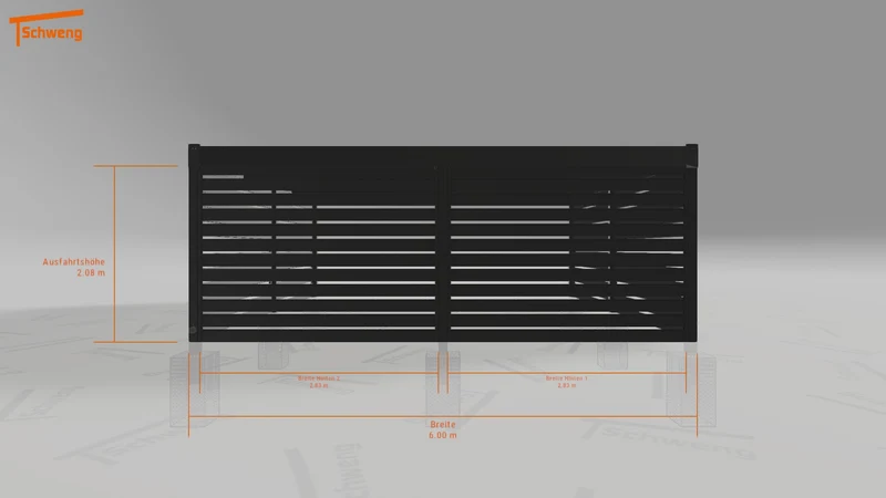 #DE Schweng Flachdachcarport C600+ (ID qd29xk)