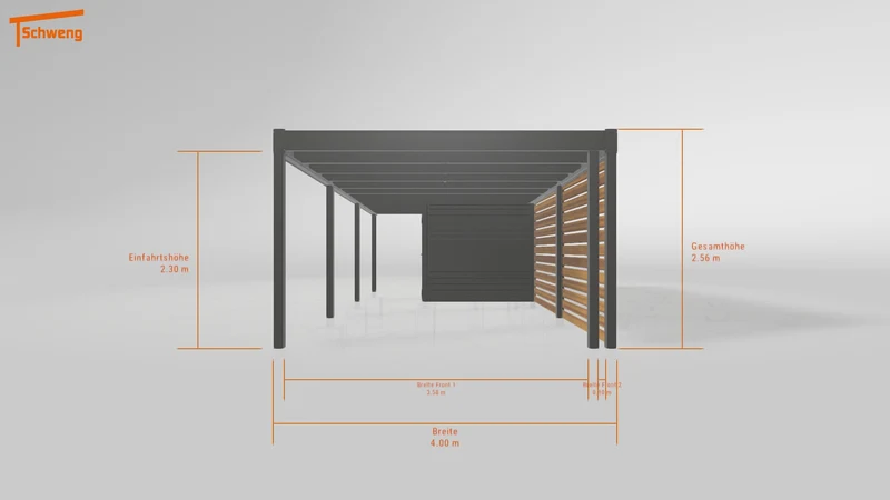#DE Schweng Flachdachcarport C600+ (ID jjrx8y) #MTG