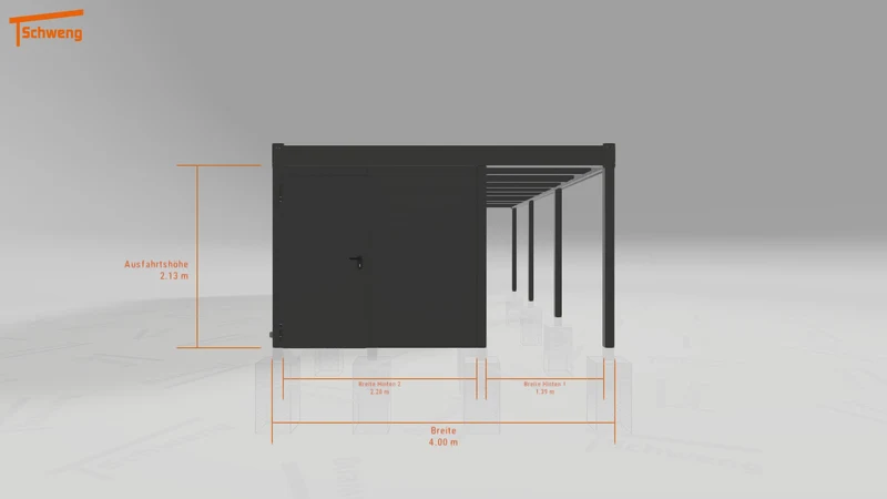 #DE Schweng Flachdachcarport C600+ (ID jjrx8y) #MTG