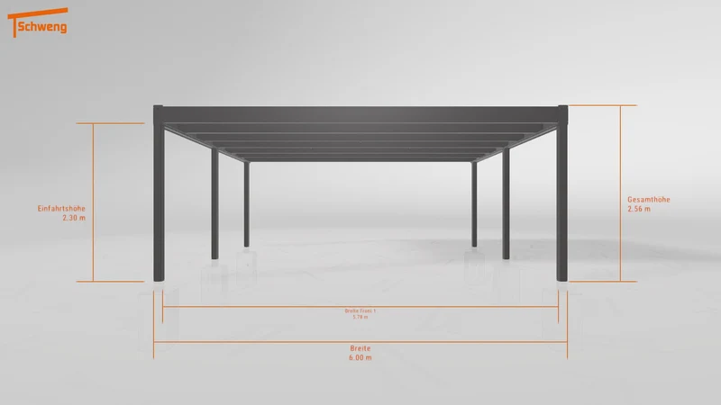 #DE Schweng Flachdachcarport C600+ (ID yg7m8z) #MTG