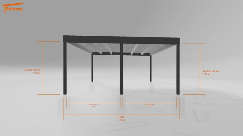 #DE Schweng Flachdachcarport C600+ (ID yg7m8z) #MTG