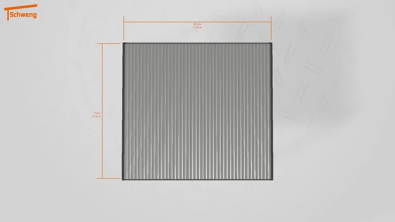#DE Schweng Flachdachcarport C600 (ID 2qb4jv)