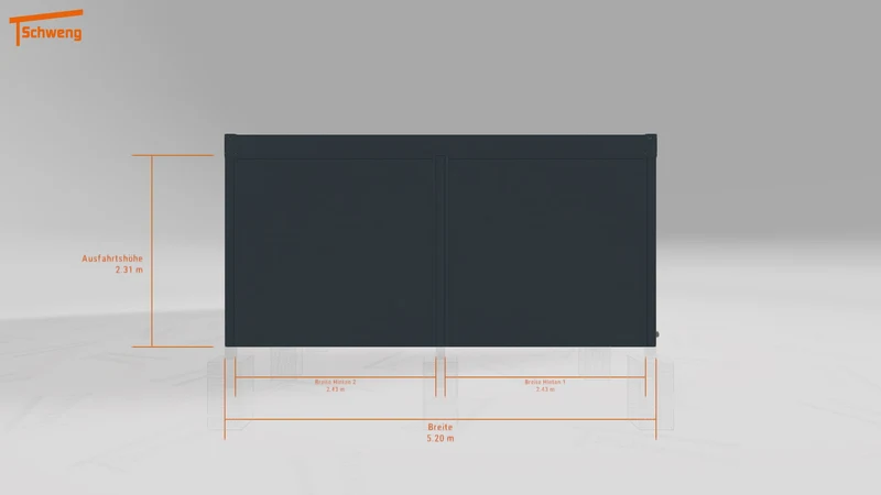#DE Schweng Flachdachcarport C600+ (ID yg7dxz) #MTG