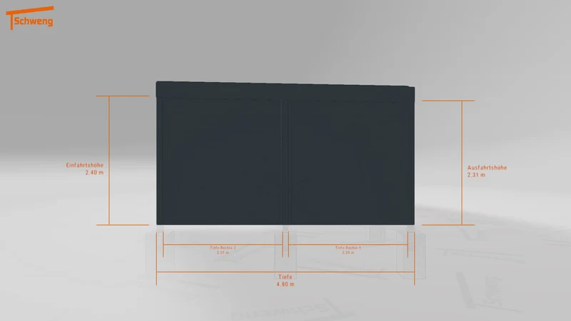 #DE Schweng Flachdachcarport C600+ (ID yg7dxz) #MTG