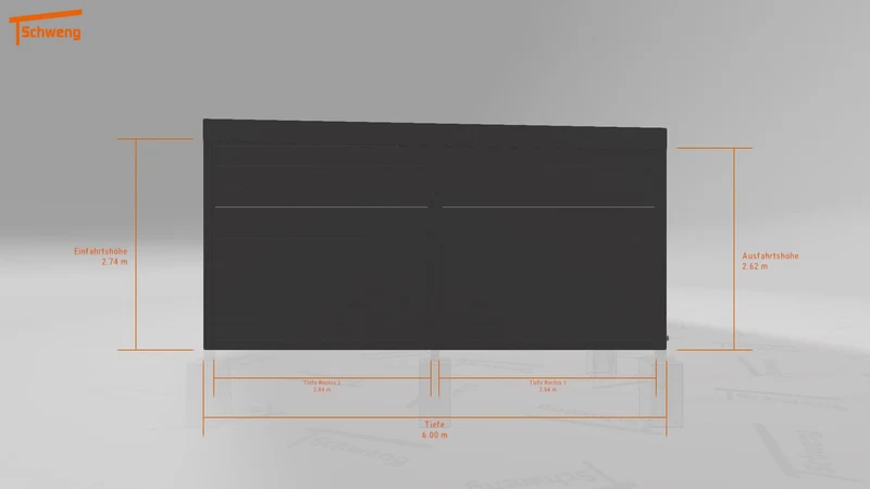 #DE Schweng Flachdachcarport C600 (ID bkjywm) #MTG