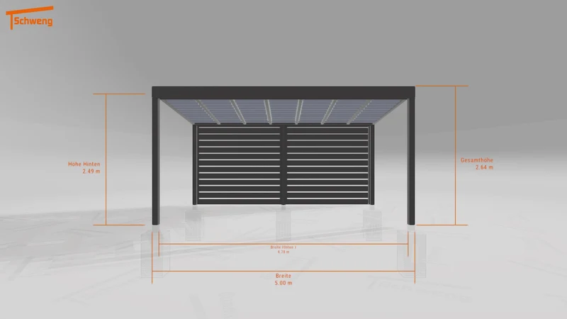 #DE Schweng Terrassenüberdachung S350 (ID 8579zd)