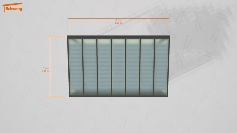 #DE Schweng Terrassenüberdachung S350 (ID 8579zd)