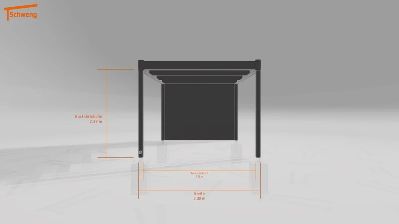 #DE Schweng Flachdachcarport C600 (ID x75949)