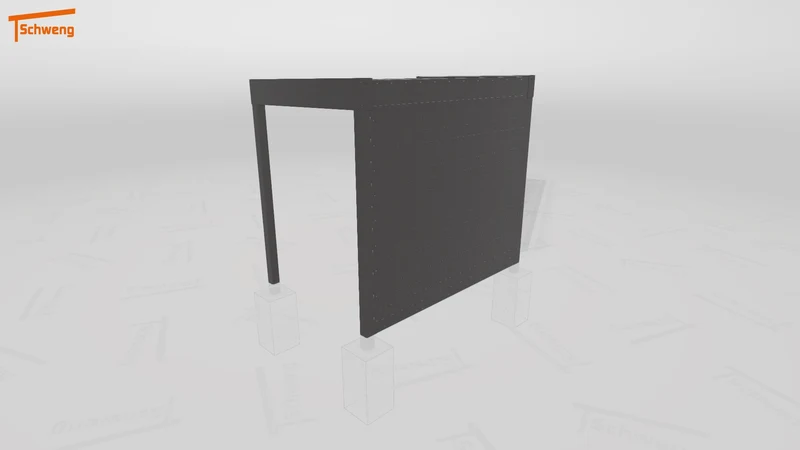 #DE Schweng Flachdachcarport C600 (ID 5m98rr)