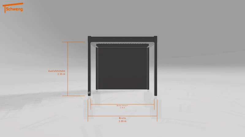 #DE Schweng Flachdachcarport C600 (ID 5m98rr)