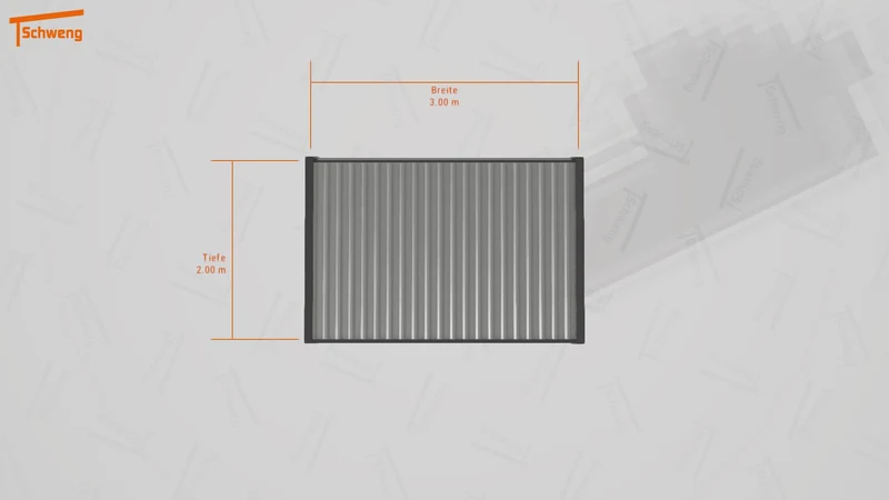 #DE Schweng Flachdachcarport C600 (ID 5m98rr)