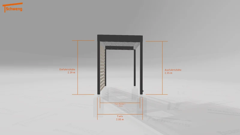 #DE Schweng Flachdachcarport C600 (ID yg7ymr)