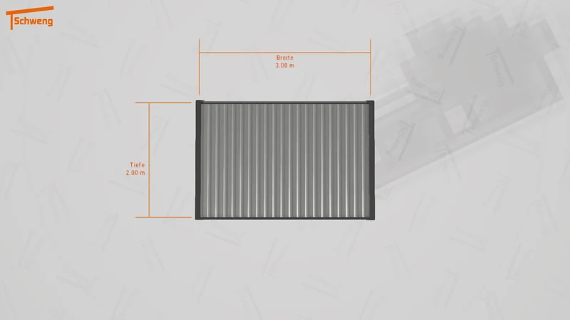 #DE Schweng Flachdachcarport C600 (ID yg7ymr)