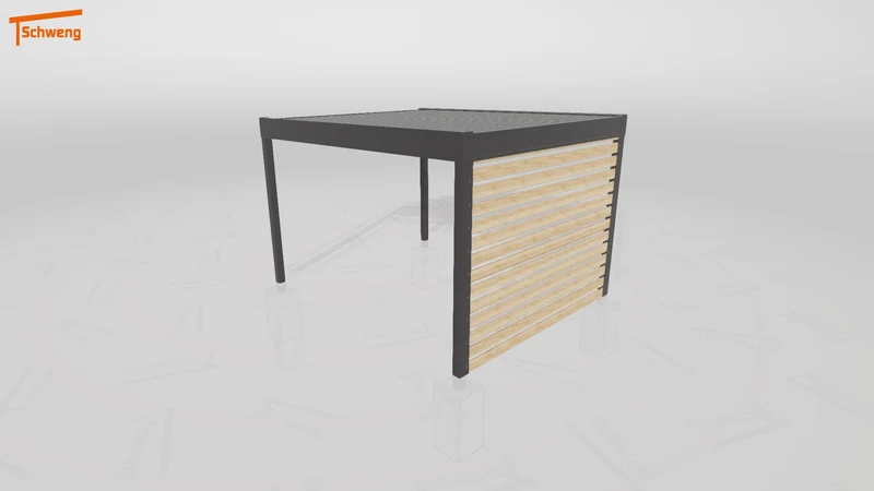#DE Schweng Flachdachcarport C600 (ID 33p723)