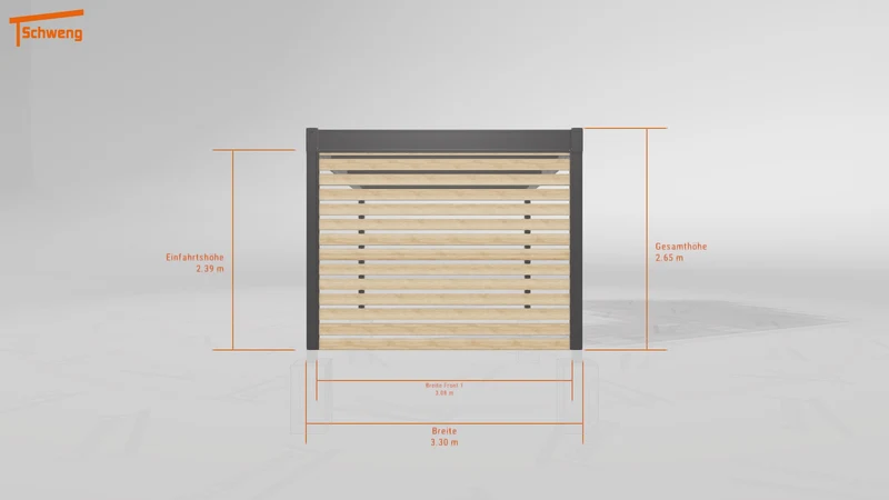 #DE Schweng Flachdachcarport C600 (ID 33p723)