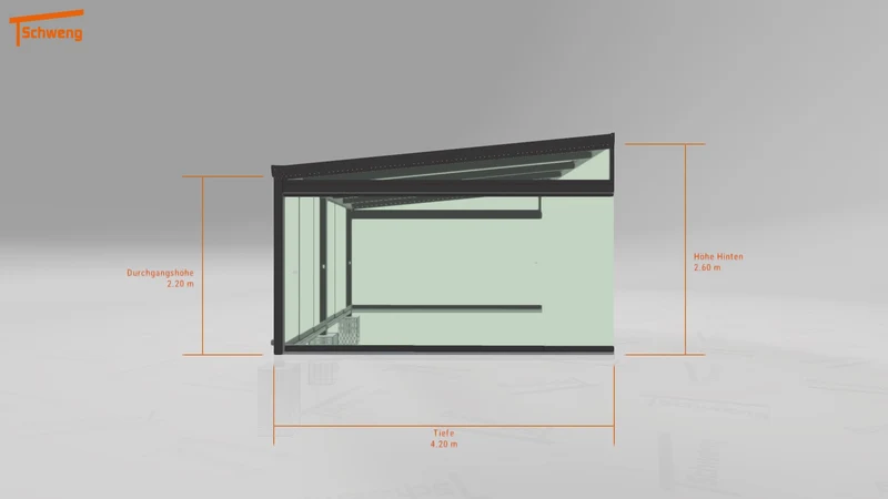 #DE Schweng Terrassenüberdachung S400 (ID zbx5rg)