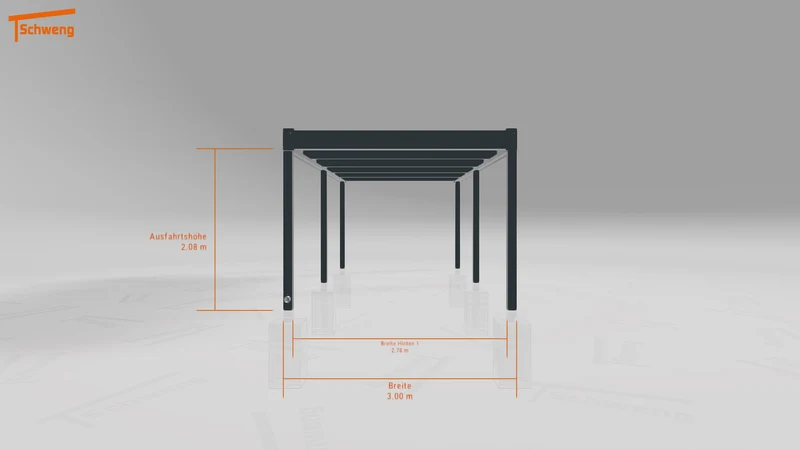 #DE Schweng Flachdachcarport C600 (ID v49vqq) #MTG
