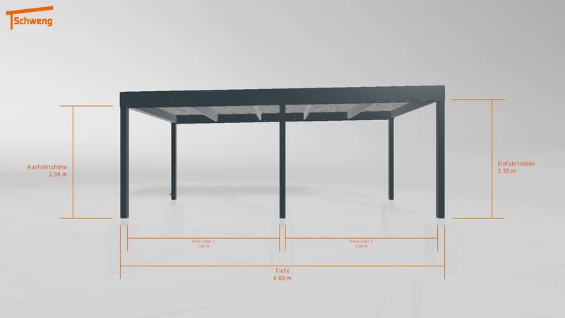 #DE Schweng Flachdachcarport C600 (ID v49vqq) #MTG