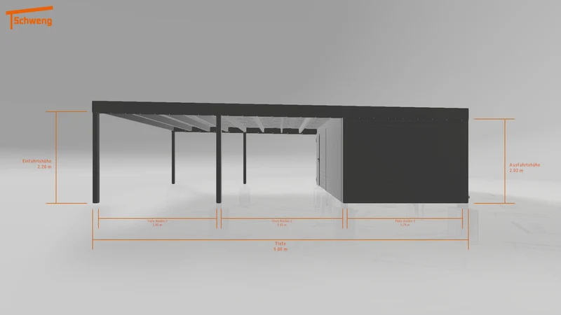 #DE Schweng Flachdachcarport C600+ (ID bkjy2v) #MTG
