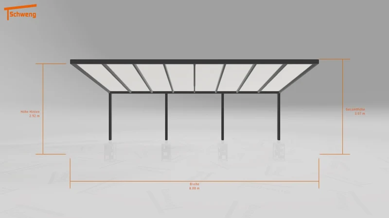 #DE Schweng Pultdachcarport S350 (ID 775p7j) #MTG