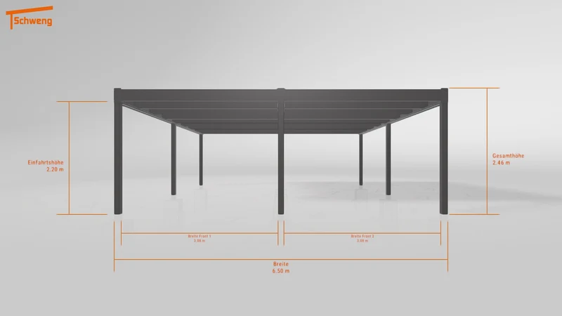 #DE Schweng Flachdachcarport C600 (ID 5m94xq) #MTG