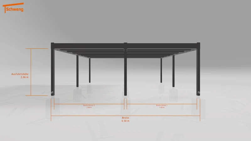 #DE Schweng Flachdachcarport C600 (ID 5m94xq) #MTG