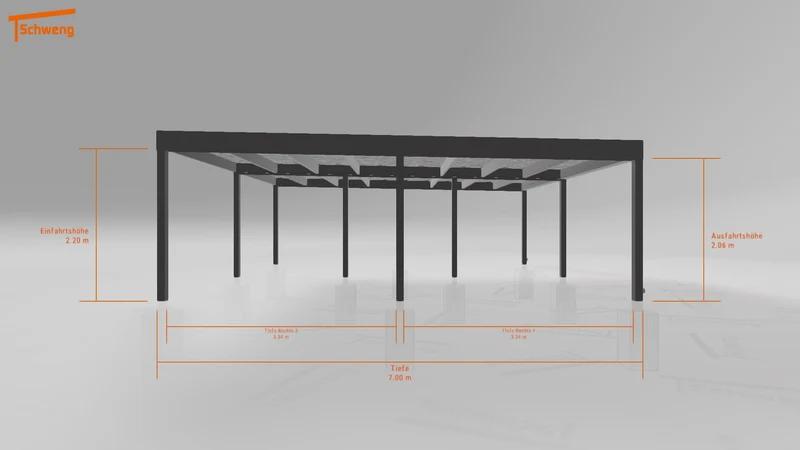 #DE Schweng Flachdachcarport C600 (ID 5m94xq) #MTG
