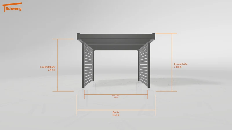 #DE Schweng Flachdachcarport C600 (ID n54qm3) #MTG