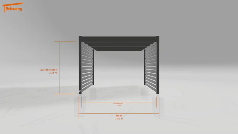 #DE Schweng Flachdachcarport C600 (ID n54qm3) #MTG