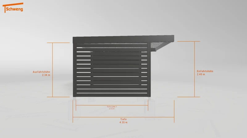 #DE Schweng Flachdachcarport C600 (ID n54qm3) #MTG