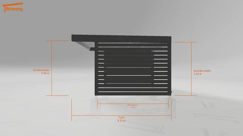 #DE Schweng Flachdachcarport C600 (ID n54qm3) #MTG