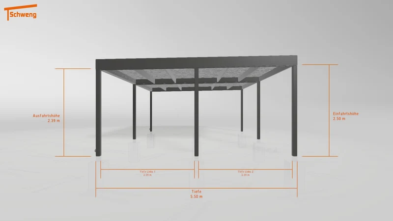 #DE Schweng Flachdachcarport C600 (ID g7p9pp) #MTG