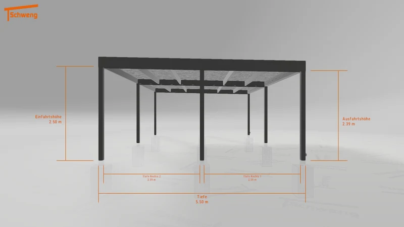 #DE Schweng Flachdachcarport C600 (ID g7p9pp) #MTG